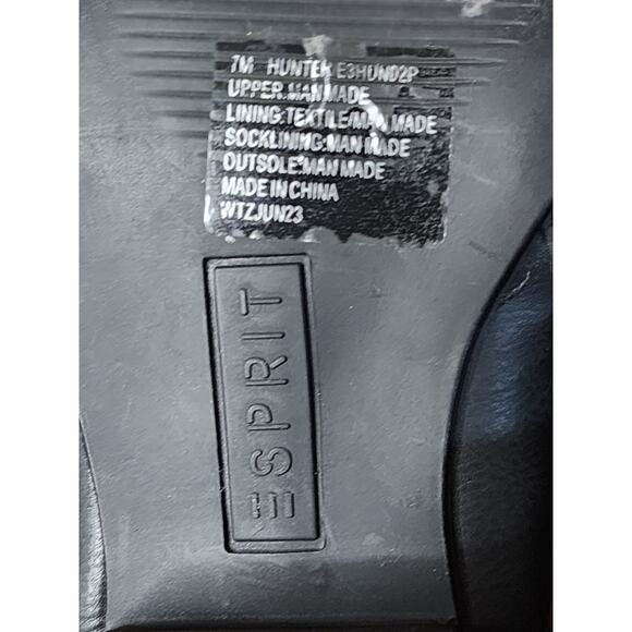 ESPRIT Hunter Woman's Size 7 M Black Side Zip Ankle Booties Casual Fashion Boots - Picture 11 of 11